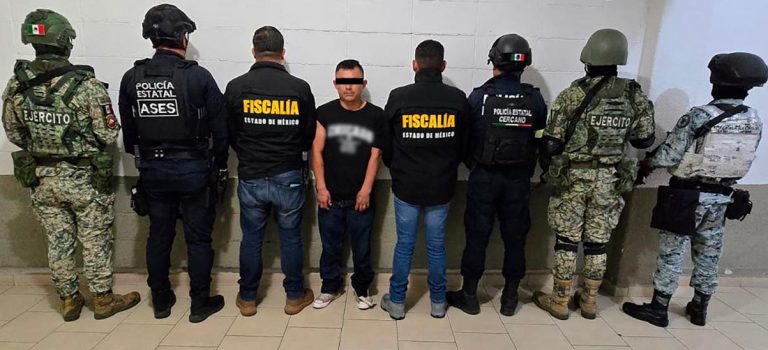 Capturan a jefe de plaza de una célula delictiva considerada de alta violencia en el sur mexiquense
