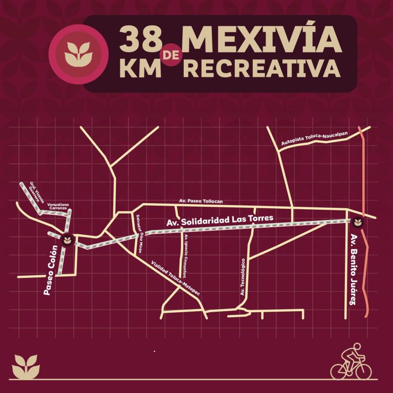 Ojo: Este 12 de octubre habrá cortes viales en Toluca por Mexivía Recreativa y carrera Ayudar nos Mueve