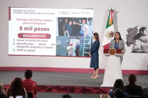 Inicia entrega de apoyo para limpieza a personas afectadas por las lluvias en Nezahualcóyotl y Los Reyes La Paz