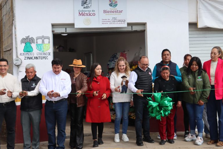 Manuel Vilchis inaugura Tienda del Bienestar en San Antonio Acahualco