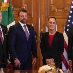 Sheinbaum y Secretario de Seguridad de EEUU discuten crimen y lucha contra el fentanilo en Palacio Nacional