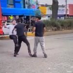 Choferes del transporte público protagonizan riña en avenida Isidro Fabela, en Toluca