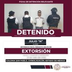 Capturan a presunto extorsionador de comerciantes en Chimalhuacán