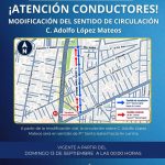 Cambiará sentido de circulación en calle Adolfo López Mateos, en Metepec