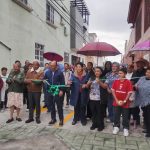 Manuel Vilchis entrega pavimentación de la calle 5 de mayo en Barrio de San Miguel